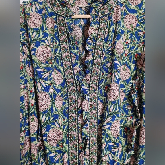 Max Studio Blue and Pink Floral Dress - Picture 4 of 8